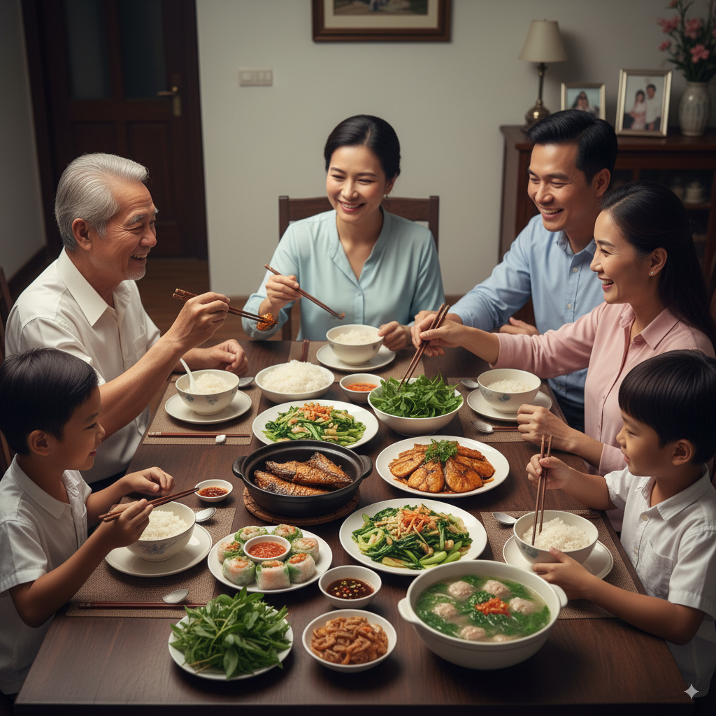 lên thực đơn tuần tiết kiệm